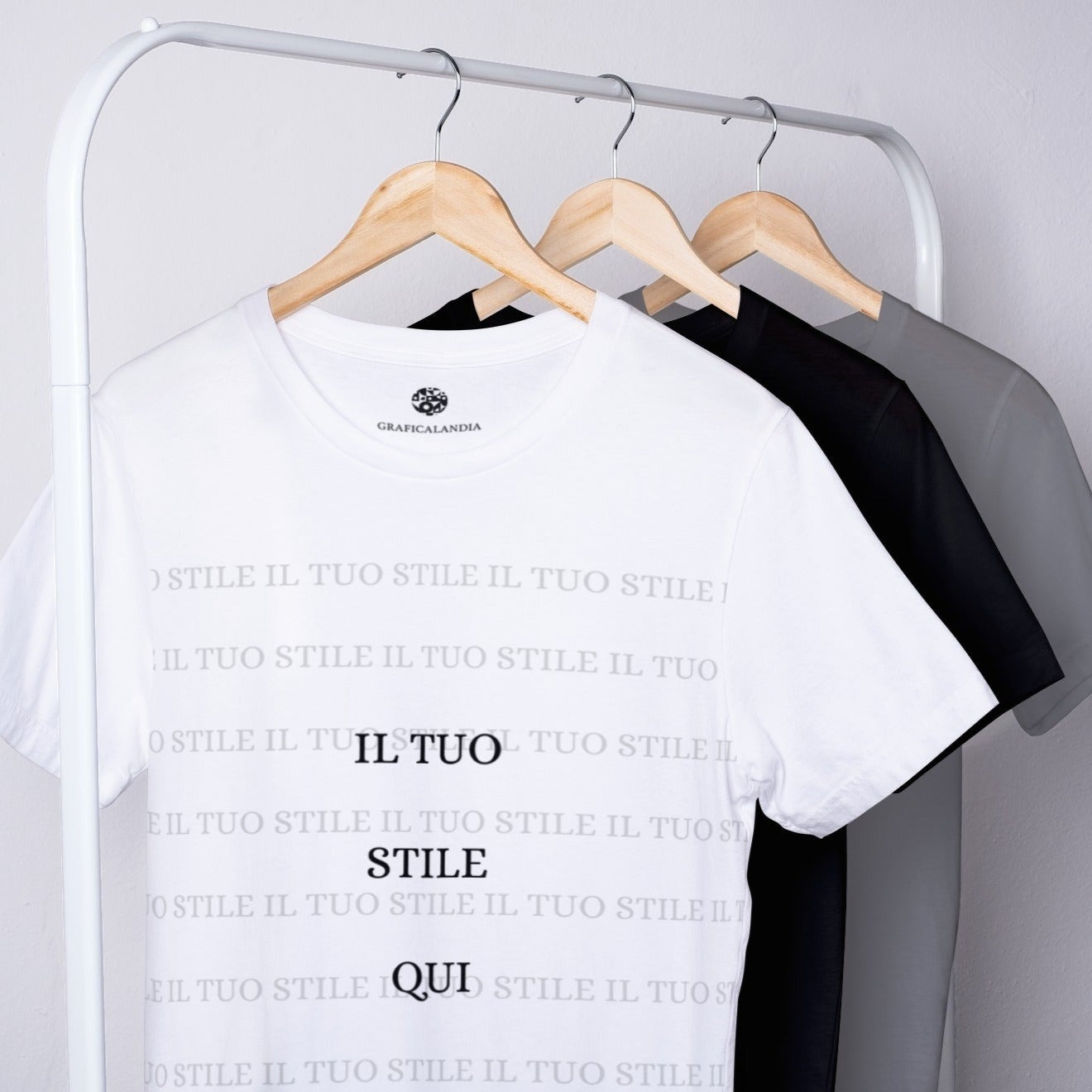 T-Shirt Personalizzabile – Graficalandia Grafiche Personalizzate