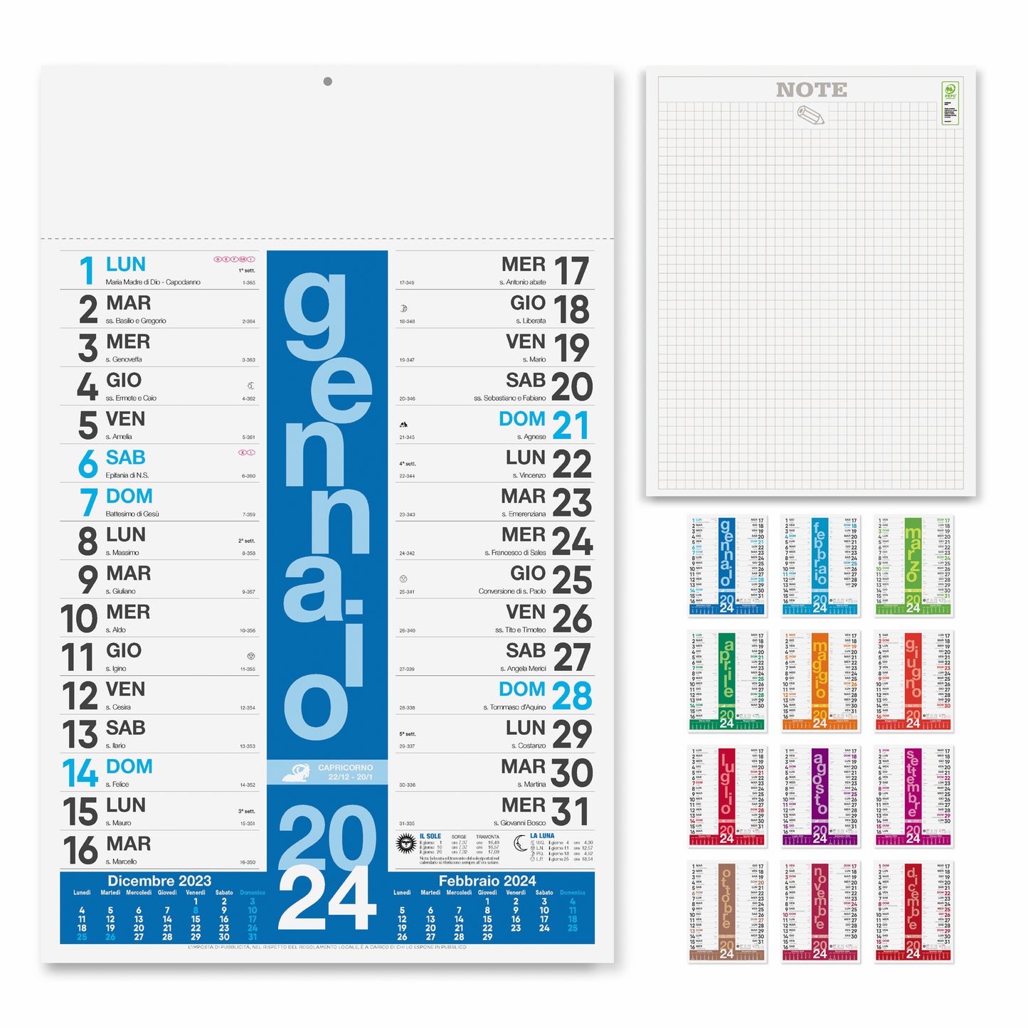 Calendario Olandese Personalizzabile BUNDLE 100 PEZZI