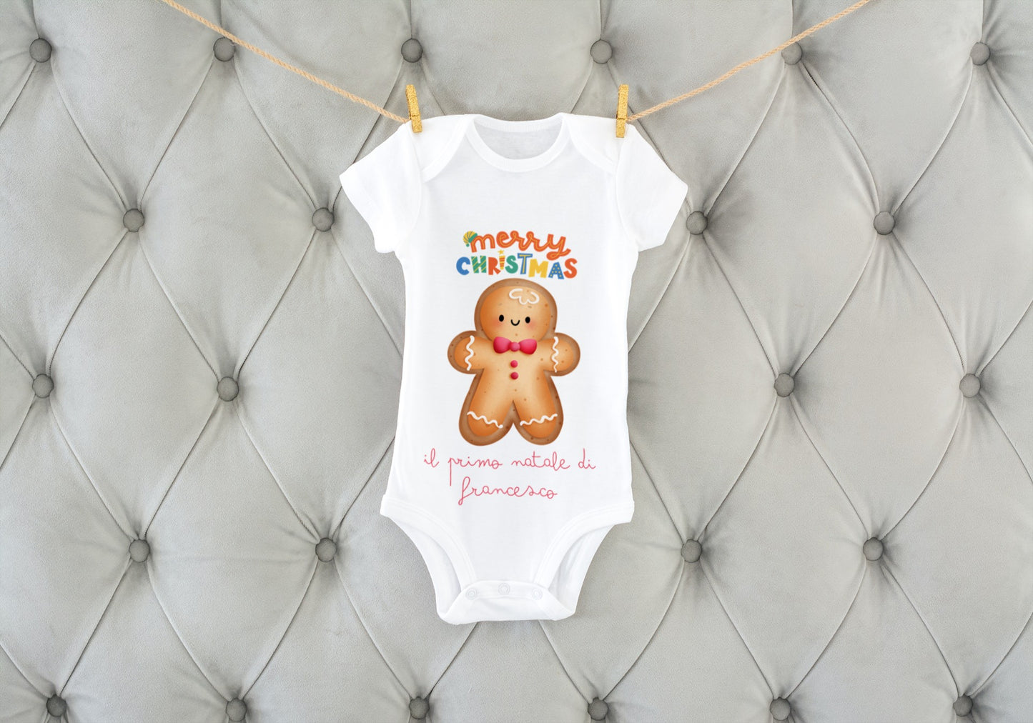 Body Natale Neonato/a Personalizzabile