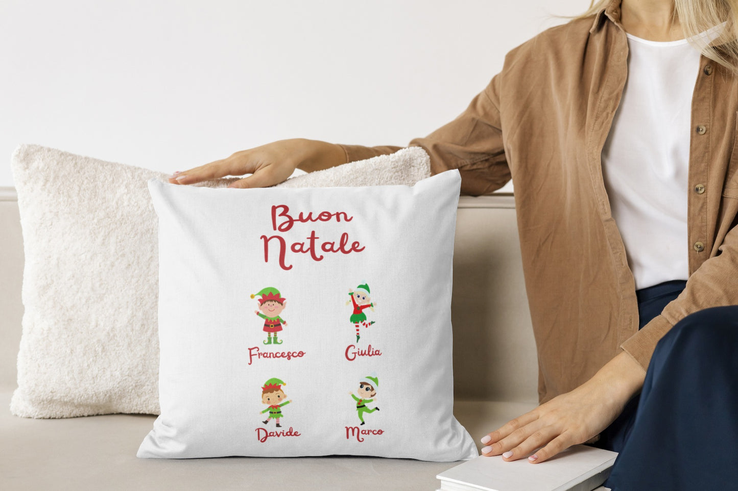 Cuscino Natale Personalizzabile con Foto