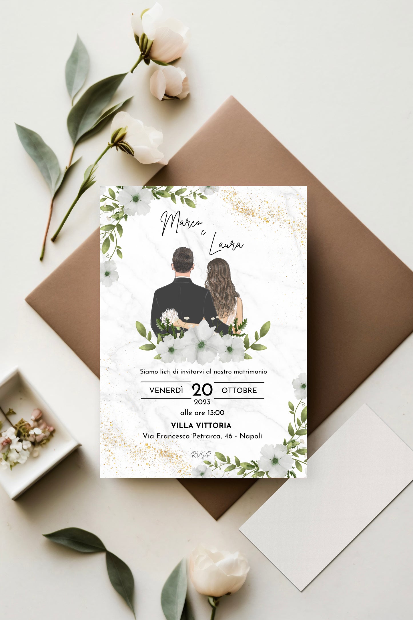 Partecipazione Matrimonio Personalizzabile