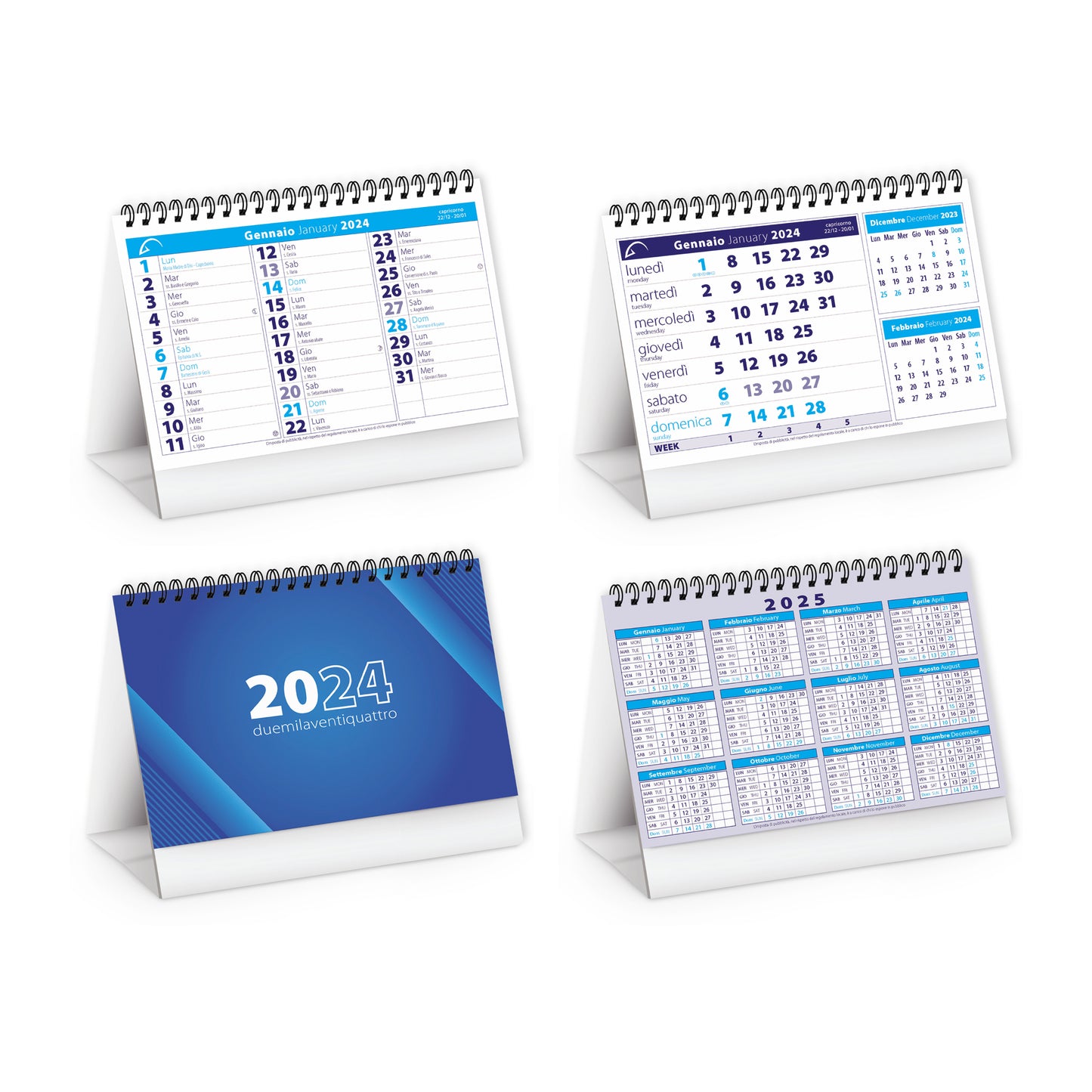 Calendario da Tavolo Personalizzabile BUNDLE 100 PEZZI