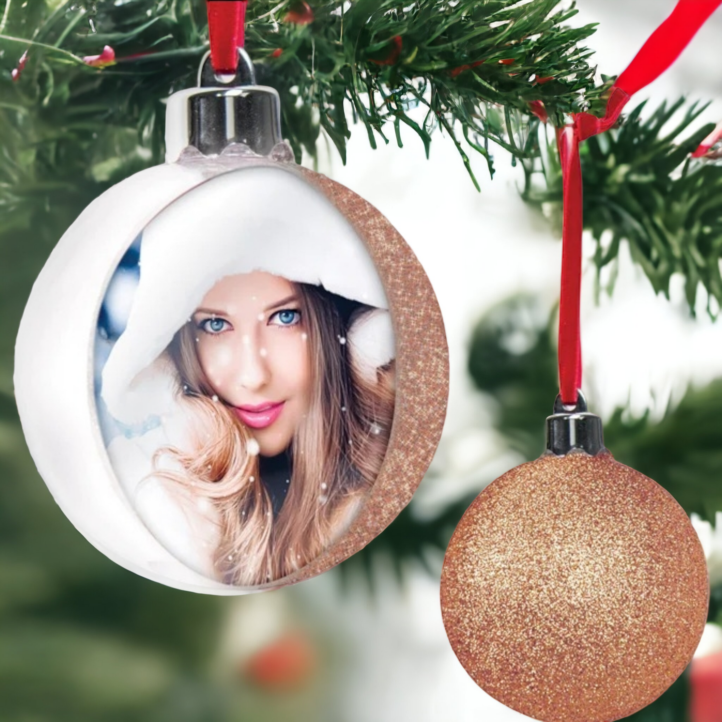 Pallina Natale Personalizzabile con Foto